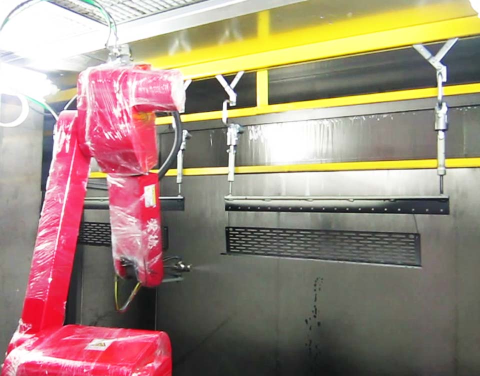 汽车散热格喷涂机器人